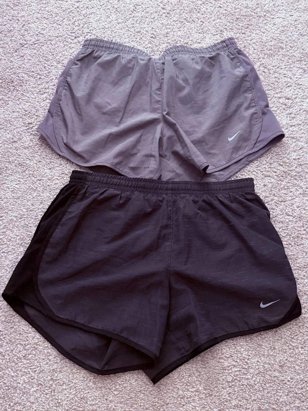 Nike Kids Athletic Shorts — Black and grey